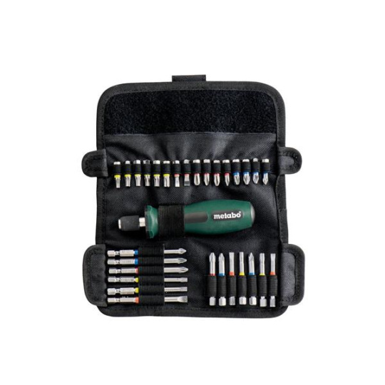 Metabo set of bits in SP rolling bag, 30-pcs.