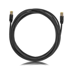 patch kábel Cat6A, STP, LSOH, 7m , čierny
