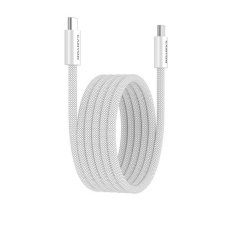 Canyon CCMG60AB15, 1 m kábel, USB-C / USB-C, magnet, PD 60 W, opletený, biely Canyon CCMG60AB15, 1 m kábel, USB-C / USB-C, magnet, PD 60 W, opletený, biely