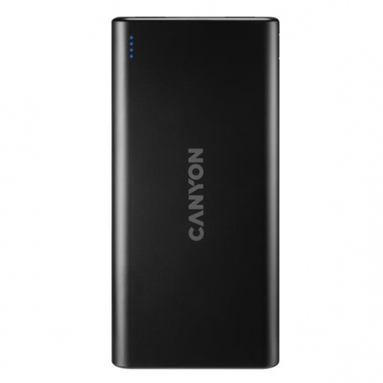 CANYON PB-106 Power bank 10000mAh Li-poly battery, Input 5V/2A, Output 5V/2.1A(Max), USB cable length 0.3m, 140*68*16mm, 0.24Kg, B