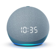 Amazon Echo Dot 4, Twilight Blue s hodinami