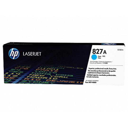 HP Azúrová tonerová kazeta HP827A LaserJet