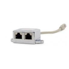 Gembird adaptér - LAN port combiner/splitter (PC + PC), FTP tienený s káblom