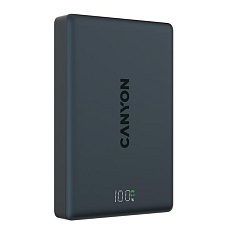 Canyon OnPower 511, Powerbank, 10.000 mAh, MagSafe, 20W USB-C, 15W Bezdrôtové nabíjanie, displej, čierna Canyon OnPower 511, Powerbank, 10.000 mAh, MagSafe, 20W USB-C, 15W Bezdrôtové nabíjanie, displej, čierna