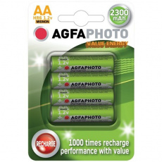 AgfaPhoto nabíjacie NiMH batérie 1.2V, AAA, 900mAh, blister 4ks