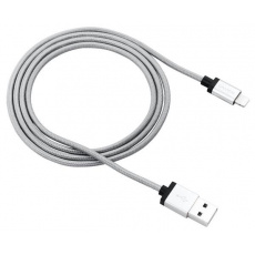 Charge & Sync MFI braided cable with metalic shell, USB to lightning, certified by Apple, 1m, 0.28mm, Dark gray Charge & Sync MFI braided cable with metalic shell, USB to lightning, certified by Apple, 1m, 0.28mm, Dark gray