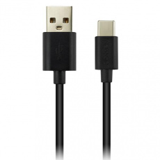 Canyon CNE-USBC2B, 1.8m kábel USB-C / USB 2.0, 5V 1A, priemer 3.5mm, PVC, čierny