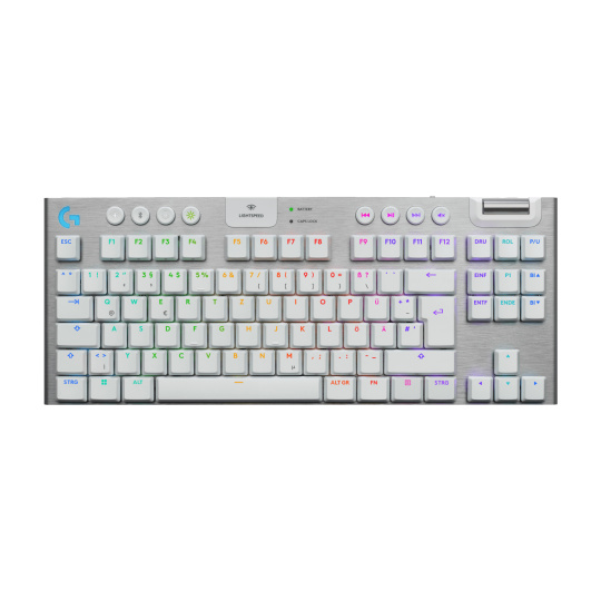 Logitech® G915 X LIGHTSPEED TKL Low-Profile Wireless Gaming Keyboard - WHITE - US INT'L - hmatová