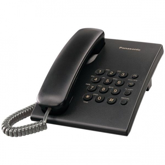 Panasonic KX-TS500FXB jednolinkovy telefon - čierny