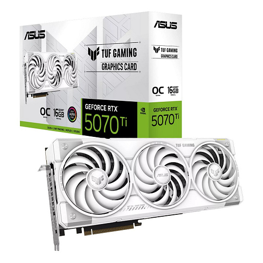 ASUS TUF RTX5070TI OC WHITE GAMING 16GB/256-bit GDDR7 2xHDMI 3xDP
