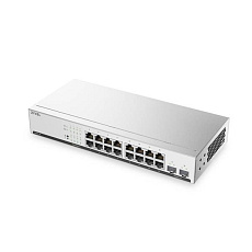Zyxel GS1915-18v2, 18 Ports, 16x GbE and 2x SFP, rackmount, fanless, Smart Switch hybrid mode, standalone or NebulaFlex Zyxel GS1915-18v2, 18 Ports, 16x GbE and 2x SFP, rackmount, fanless, Smart Switch hybrid mode, standalone or NebulaFlex
