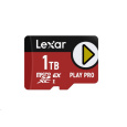 Lexar PLAY Pro microSD Express 7.1 1TB, up to 900MB/s read,600MB/s Write, C10 U3,and up to 104MB/s with UHS-I Host