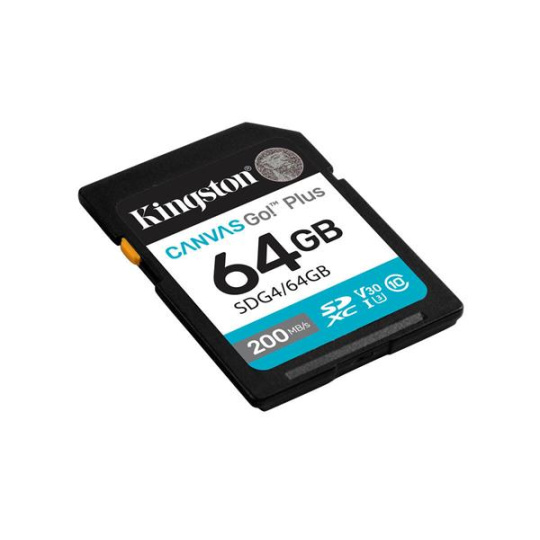 64GB SDXC Canvas Go Plus Gen4 200MB/s C10 UHS-I U3 V30