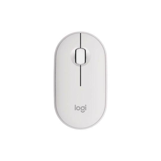 Logitech® M350s Pebble Mouse 2 - TONAL WHITE - BT - N/A - EMEA-808 - DONGLELESS