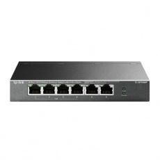 TP-LINK 6-Port 10/100 Mbps Desktop Switch with 4-Port PoE+, 4× 10/100 Mbps PoE+ Ports, 2× 10/100 Mbps Non-PoE Ports