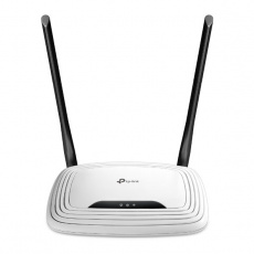 TP-LINK TL-WR841N N300 Wi-Fi Router,  300Mbps at 2.4GHz,  5 10/100M Ports,  2 antennas