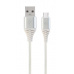 Gembird kábel nabíjací USB-C (M) na USB 2.0 (M), prémiový, opletený, 2 m, biely