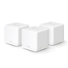MERCUSYS "AX1500 Whole Home Mesh Wi-Fi 6 System3-pack: 1× Halo H60XR + 2× Halo H60XSSPEED: 300 Mbps at 2.4 GHz + 1201