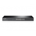 TP-LINK TL-SF1016 16-Port 10/100M Switch, 16 10/100M RJ45 Ports, 1U 19-inch Rack-mountable Steel Case