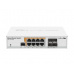 MIKROTIK RouterBOARD Cloud Router Switch CRS112-8P-4S-IN  (400MHz; 128MB RAM; 8x GLAN POE/POE+;  4x SFP)