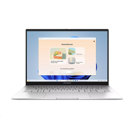 ASUS Zenbook 14 UX3405CA-QL1529W, Ultra 7 255H, 14.0˝ 1920x1200 WUXGA/Touch, UMA, 32GB, SSD 512GB, W11H, strieborný ASUS Zenbook 14 UX3405CA-QL1529W, Ultra 7 255H, 14.0˝ 1920x1200 WUXGA/Touch, UMA, 32GB, SSD 512GB, W11H, strieborný