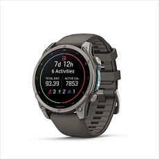 Garmin fenix 9 - 47mm, AMOLED, Sapphire, Titanium, Pebble Gray band