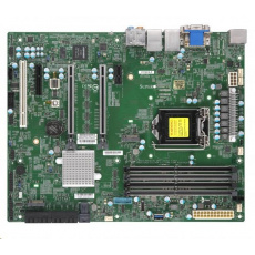 Supermicro MB 1xLGA1151 (Xeon E-2xxx,i3), C246,4xDDR4,8xSATA3,2xM.2,4xPCIe3.0 (x16/8/4/1),HDMI,DP,DVI,Audio,2x LAN,IPMI