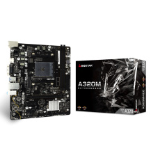 Mainboard,AMD A320, Socket AM4, uATX, GbE