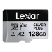 Lexar High-Performance Silver Plus microSDXC UHS-I, 128GB, up to 205MB/s read 150MB/s write C10 A2 V30 U3,with adapter