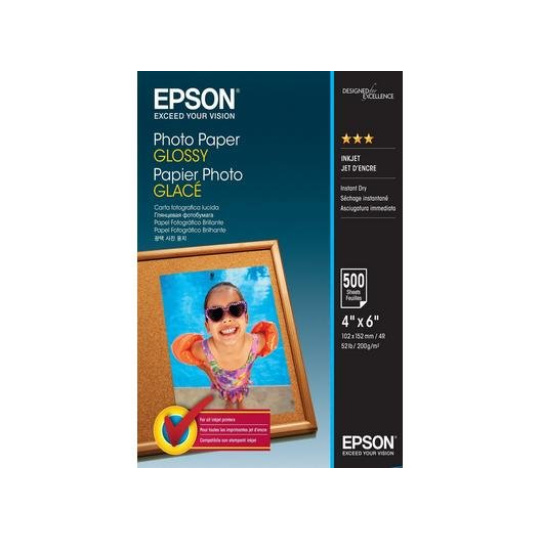 Epson papier Photo Glossy 200g/m - 10x15cm - 500 sheets