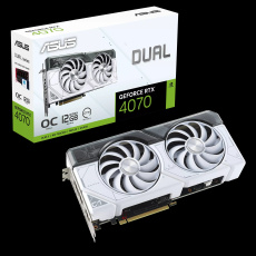 ASUS DUAL-RTX4070-O12G-WHITE 12GB/192-bit GDDR6 HDMI 3xDP ASUS DUAL-RTX4070-O12G-WHITE 12GB/192-bit GDDR6 HDMI 3xDP