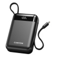 Canyon OnPower 204, Powerbanka, 20 000 mAh, 22.5 W, in/out: USB-C/USB-A, integr. káb. Ligtning+USB-C
