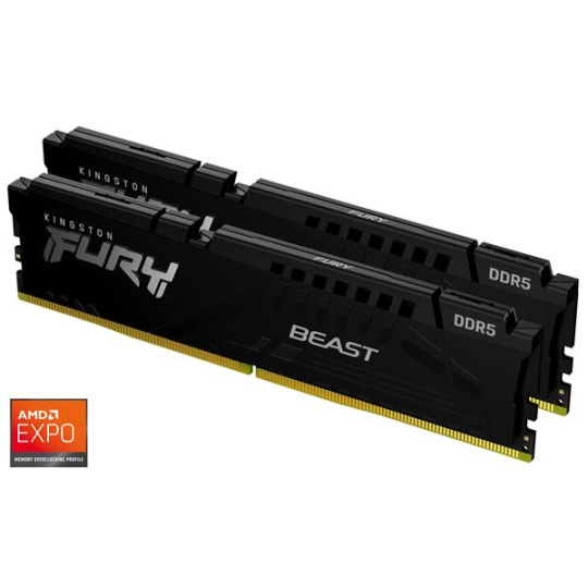 32GB 6000MT/s DDR5 CL36 DIMM (Kit of 2) FURY Beast Black