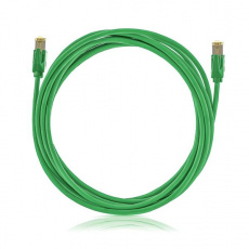 S/FTP (PiMF) Patchkábel LSOH 10m Cat6A, zelený, Cu