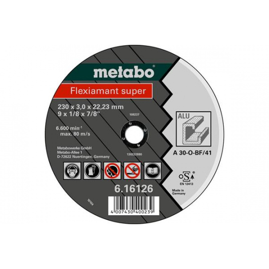 Metabo Flexiamant super 230x3,0x22,2 Alu       