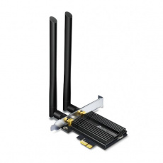 TP-LINK "AXE5400  Tri-Band Wi-Fi 6E Bluetooth PCI Express AdapterSPEED: 2402 Mbps at 6 GHz + 2402 Mbps at 5 GHz + 574 M