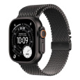 Apple Watch Ultra 3 GPS + Cellular 49mm Black Titanium Case with Black Titanium Milanese Loop - Large