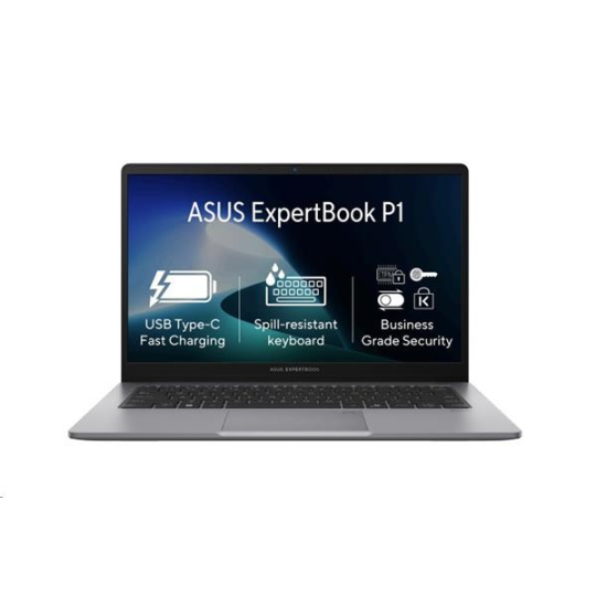 ASUS ExpertBook P1 P1503CVA-S7I38512W, i3-1315U, 15.6˝ 1920 x 1080 FHD, UMA, 8GB, SSD 512GB, W11H, FPR, TPM