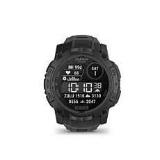 Garmin Instinct 3 - 50mm, Solar,Tactical Edition Black, Black silicone band