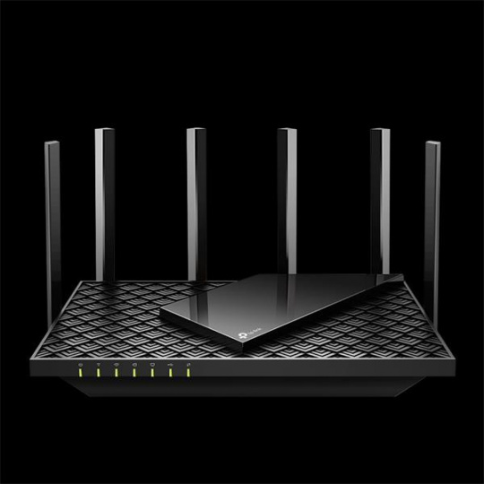 TP-LINK "AX5400 Dual-Band Wi-Fi 6 RouterSPEED: 574 Mbps at 2.4 GHz + 4804 Mbps at 5 GHzSPEC: 6× Antennas, Qualcomm 1 GH