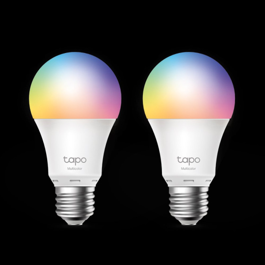 TP-LINK "Smart Wi-Fi Light Bulb, Multicolor, 2-PackSPEC: E27, 220–240 V, Brightness 806 lm, Max Operation Power 8.7W, 1