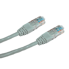 patch kábel Cat6, UTP - 5m , šedý patch kábel Cat6, UTP - 5m , šedý