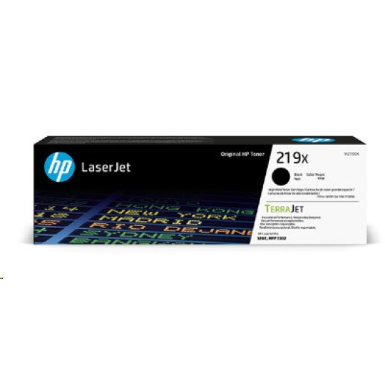 Čierna originálna tonerová kazeta s vysokou výťažnosťou HP 219X LaserJet 3200 stran