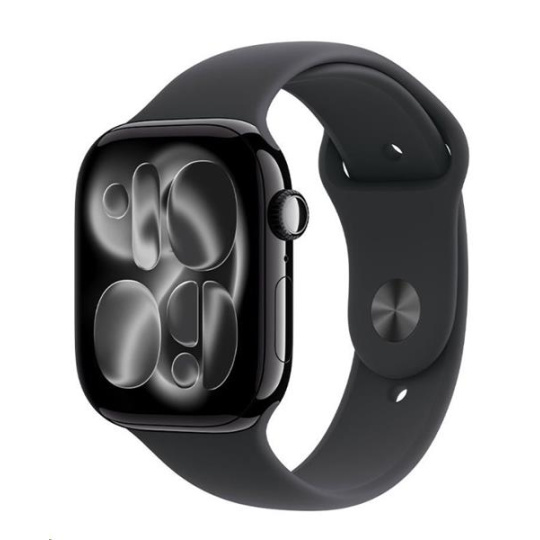 Apple Watch Series 11 GPS 42mm Jet Black Aluminium Case with Black Sport Band - S/M Apple Watch Series 11 GPS 42mm Jet Black Aluminium Case with Black Sport Band - S/M