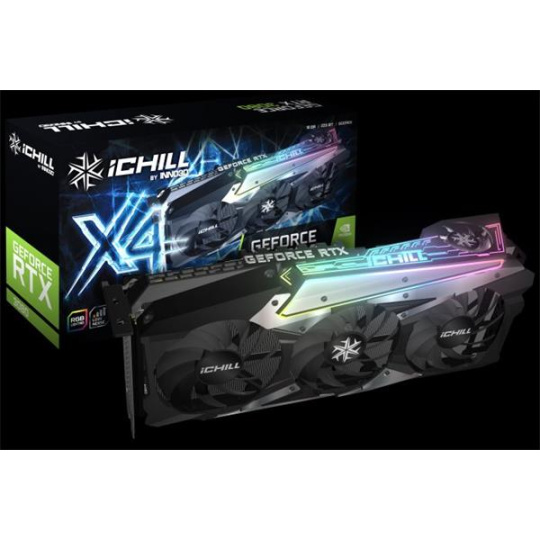 INNO3D Video Card GEFORCE RTX 3080 LHR (1710MHz/ 19Gbps) / 10GB GDDR6X / 320-bit / DP+DP+DP+HDMI / VA36 / GA102C810 / 6-month-warr