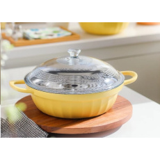 BUYDEEM multifunkčný hrniec z hliníkovej zliatiny, 3,8L, 28 cm, model CP181, jemne žltá BUYDEEM multifunkčný hrniec z hliníkovej zliatiny, 3,8L, 28 cm, model CP181, jemne žltá