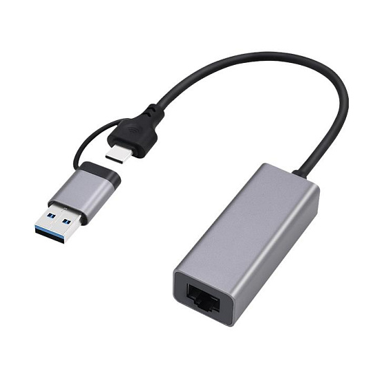 Gembird adaptér USB-C (M) + USB-A 3.2 (M) na Gigabit LAN Gembird adaptér USB-C (M) + USB-A 3.2 (M) na Gigabit LAN