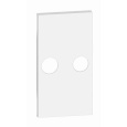 Legrand LIVING NOW KRYTKA 2X KRUHOVÝ OTVOR 2 MODULY BIELA