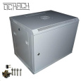 19" OCRACK OCC-15U-4P dátový rozvádzač nástenný 15U/450mm plechové dvere